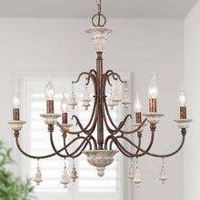 Durian 6-Light Large Wood Chandelier