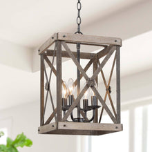 Pulchrior 4-Light Mini Wood Chandelier