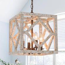 Sesuvium 4-Light Mini Wood Chandelier