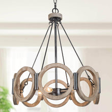 Arisaema 4-Light Small Wood Chandelier