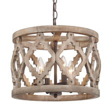 Deladykir 4-Light Small Wood Chandelier