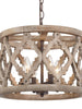 Deladykir 4-Light Small Wood Chandelier