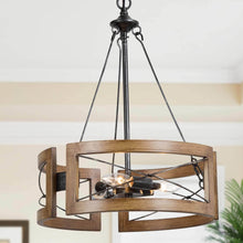 Muffsangh 3-Light Small Wood Chandelier