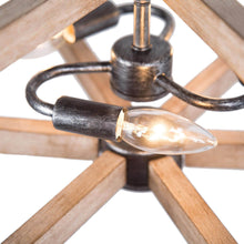 Moracullars 3-Light Small Wood Chandelier