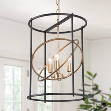 Casmitasy 3-Light Small Black Chandelier