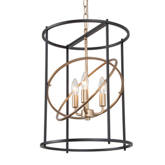 Casmitasy 3-Light Small Black Chandelier