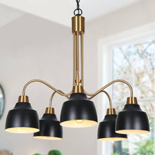 Hyelducc 5-Light Medium Black Chandelier