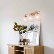 Radishes 3-Light Gold Vanity Light