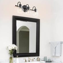 Borislav 3-Light Black Vanity Light