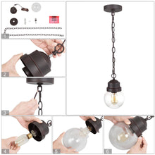 Aestivate 1-Light Transitional Rusty Bronze Outdoor Pendant Light