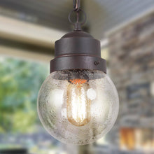 Aestivate 1-Light Transitional Rusty Bronze Outdoor Pendant Light