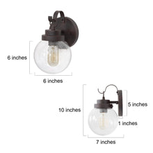 Estrellado 10"H 1-Light Outdoor Wall Lantern Set of 2