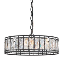 Chispa 3-Light Small Black Crystal Chandelier