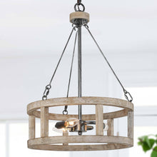 Heloise 3-Light Small Wood Chandelier