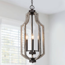 Reyanlery 3-Light Mini Wood Chandelier