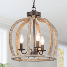 Alderfell 3-Light Small Wood Chandelier