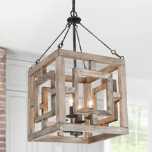 Ferdinand 4-Light Mini Wood Chandelier