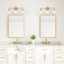 Ives 3-Light Gold Vanity Light