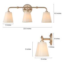 Capaneusnoien 3-Light Gold Vanity Light