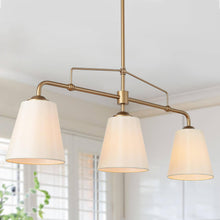 Capaneusnoien 3-Light 32-in Gold Modern Linear Kitchen Island Light