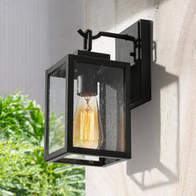 Wyntir 11"H 1-Light Black Outdoor Wall Lantern