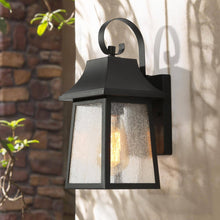 Skubnkoh 13.5"H 1-Light Black Outdoor Wall Light