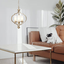 Nopalitos 3-Light Small Gold Chandelier