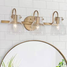 Scrophularia 3-Light Gold Vanity Light