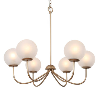 Orivulnum 6-Light Large Gold Chandelier