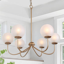 Orivulnum 6-Light Large Gold Chandelier