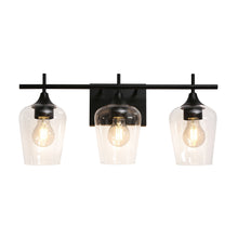 Stamolyric 3-Light Black Vanity Light