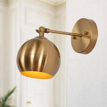 Semerisy 1-Light Modern Gold Globe Wall Sconces