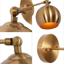 Semerisy 1-Light Modern Gold Globe Wall Sconces