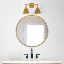 Ives 2-Light Gold Vanity Light