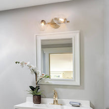 Isidore 2-Light Gold Vanity Light