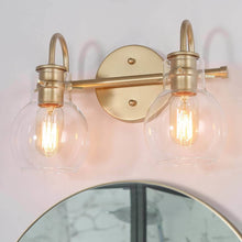 Borislav 2-Light Gold Vanity Light