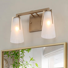 Xylinthia 2-Light Gold Vanity Light