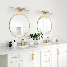 Tethysia 2-Light Gold Vanity Light