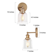 Hengrava 1-Light Gold Vanity Light