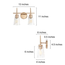 Barbatus 2-Light Gold Vanity Light