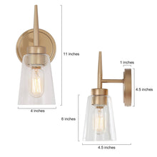 Barbatus 2-Light Gold Vanity Light