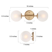 Triggerfish 2-Light Gold Vanity Light