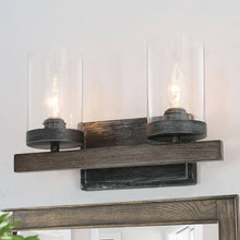 Rayuela 2-Light Wood Vanity Light