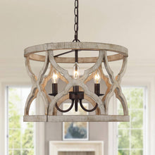 Hippometiph 3-Light Small Wood  Chandelier