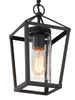 Isoetales 1-Light Mini Black Outdoor Pendant Light