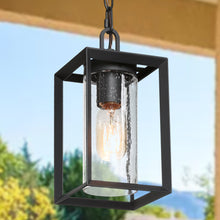 Sebasinsh 1-Light Mini Black Outdoor Pendant Light