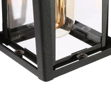 Epodtenve 11"H 1-Light Black Outdoor Wall Light