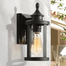 Kagibeleka 12.5"H 1-Light Black Outdoor Wall Light