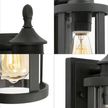 Kagibeleka 12.5"H 1-Light Black Outdoor Wall Light