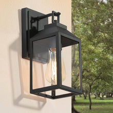 Scaatropurea 11"H 1-Light Black Outdoor Wall Light